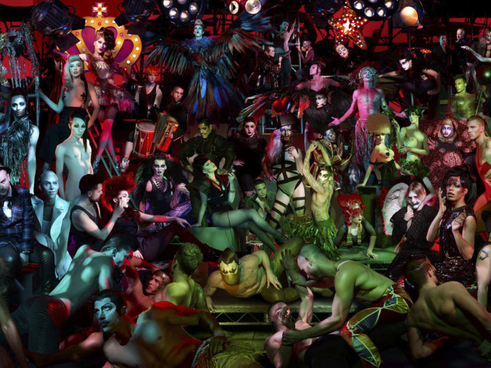 From the unique online exhibition by Tim Bret-Day "ULTRANOCTURNE", this section was know as Circus and explored London's Gay nightlife club scene and many of it's many extravagant characters