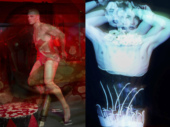 From the unique online exhibition by Tim Bret-Day "ULTRANOCTURNE", this section was know as Circus and explored London's Gay nightlife club scene and many of it's many extravagant characters
